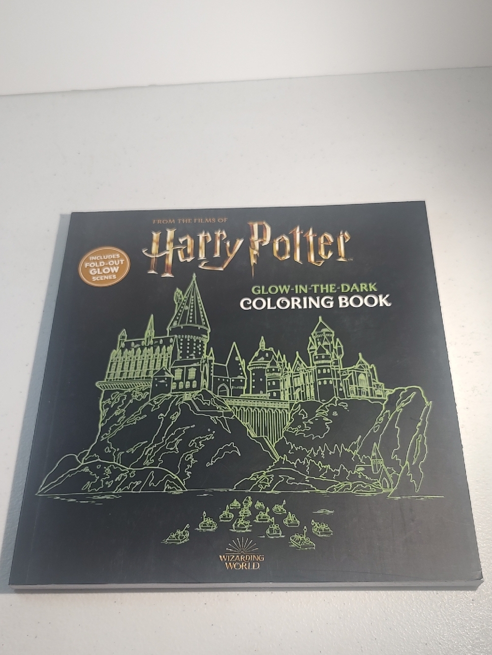 Harry Potter Glow-In-The-Dark Coloring Book With 3 Fold-out Glow Multi-Panels